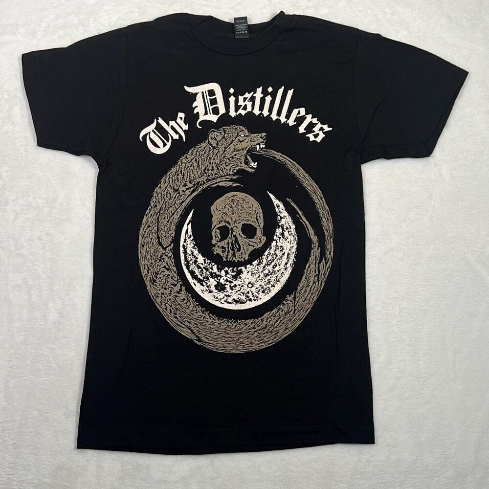 The‎ Distillers band limited concert released short sleeve Black T-shirt Men XS